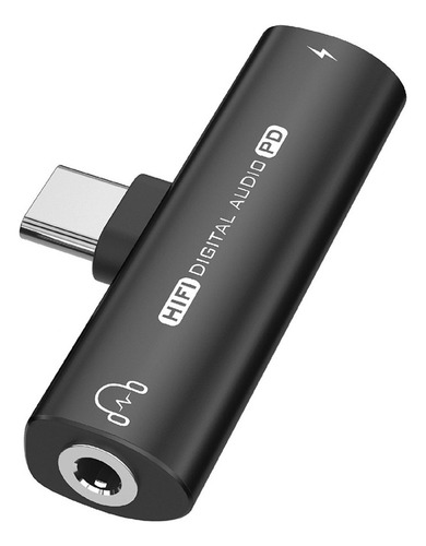 Adaptador De Audífonos Usb -c A Usb C/3,5 Mm, 2 En 1, Dac