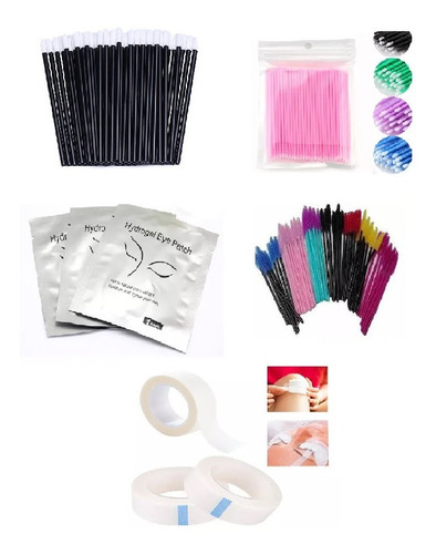 Kit Parches + Cepillos + Microbrush + Liprbush + Micropore