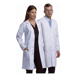 Uniforme Médico, Bata Larga Blanca, Uniforme De Laboratorio