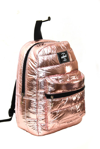 Mochila Urbana Inflada Puffer Metal Moda Acolchada Grande