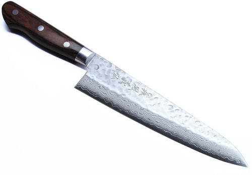 Yoshihiro Cuchillo De Gyuto De Damasco Forjado, Cubierto, No