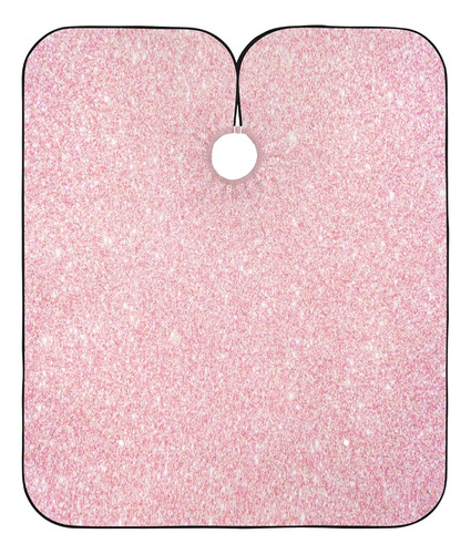 Blueangle Pink Glitter Texture Barber Cape Impermeable Capa 