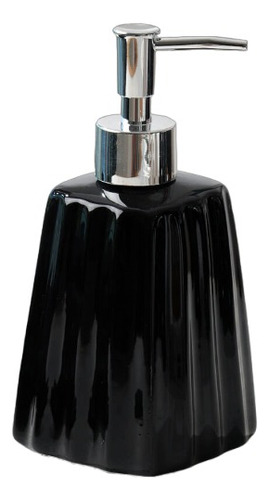 Dispenser Jabon Liquido Labrado Para Baño Negro Blanco