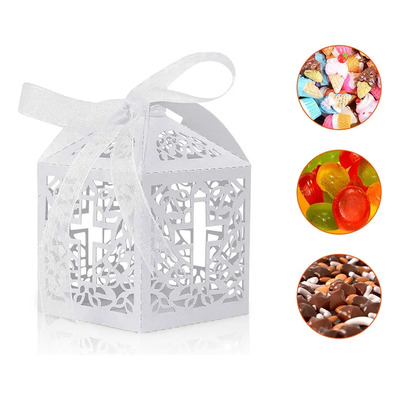 50pz Cajita De Cartón Boda Para Novios, Dulces Caja Fiesta | MercadoLibre