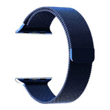 Apple Watch Malla Compatible Pulsera Magnetica 42 44mm Color Azul Oscuro