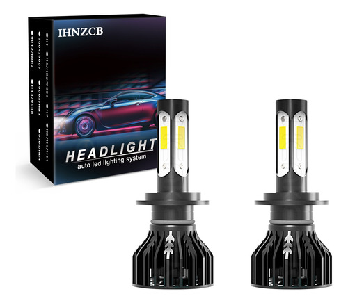 Kit De Faros Led H7 De 4 Lados, Haz De Luz Alta Y Baja 6000k