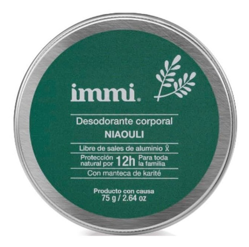 Immi Desodorante Natural Mujer Y Hombre Ecológico Grande