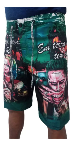 Kit /5 Bermudas Top Tio Patinhas,coringa,metralhas,caveiras