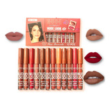 Set Labiales Liquidos Indeleble Tonos Nude 