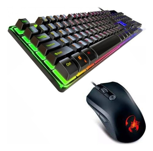 Combo Kit Gamer Genius Scorpion Teclado K8 Y Mouse Xg-600