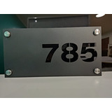 Número De Casa (placa De Acero / Pintura Electrostática)
