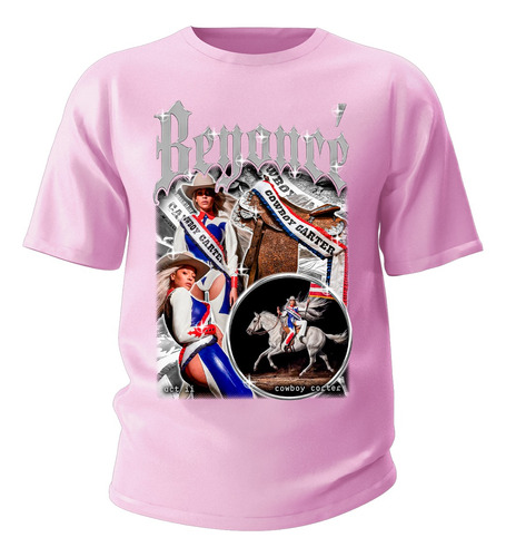 Camiseta Algodao Beyonce Cowboy Carter Capa Album Unissex