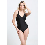 Traje De Baño Enterito Básico Negro