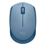 Mouse Inalámbrico Logitech M170 Color Azul Gris