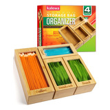 Organizador De Bolsas De Madera Para Cajón - Juego De ...