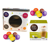 Lata Portacapsulas Deco + Caja De Cappuccino Dolce Gusto !