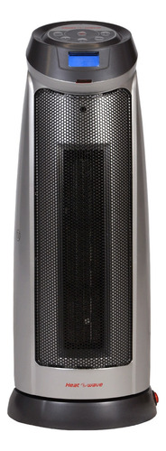 Calefactor Calentador Portati Torre 1500w Ceramico Heat Wave Color Negro/gris