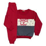 Conjunto Moletom Infantil Feminino Detalhe Metalasse 1-2-3