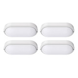 Plafon Ovalado Exterior Tortuga Led 18w Pack X 4