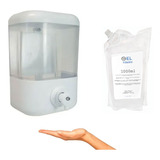 Dispensador De Jabon O Gel 500ml + Gel Antibacterial 1000m.