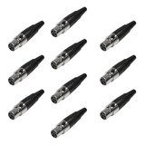 Venetian La1069-4 Mini Xlr Canon 4 Hembra  Tipo Shure X 10