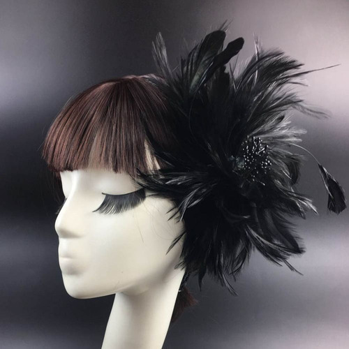 Accesorios Para El Cabello, Tocados, Diadema Con Plumas, Nue