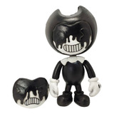 Figura Bendy Demonio 2 Caras Blanco Brillan Articulado Ink