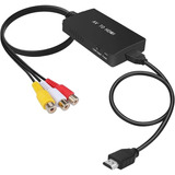 Adaptador Rca A Hdmi Con Soporte De 1080p/720p