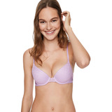 Corpiño Encaje Lavanda Push-up 34b Love Pink Victoria Secret