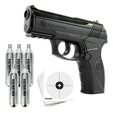 Pistola Rossi Wingun C11 4,5mm + 5 Cap.co2 + 1 Pac. Alvo 5un