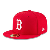 New Era Gorra Boston Red Sox Classic Roja 59fifty Cerrada