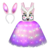 Disfraz De Conejo De Pascua Para Niñas Sicypoty, Vestido De 