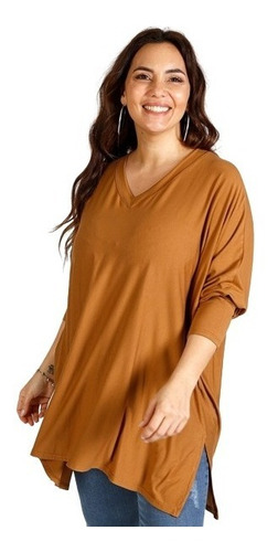 Remeron Oversize Viscosa Escote V Talles Grandes Especiales