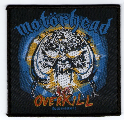 Patch Microbordado - Motorhead - Overkill - Patch 53 Oficial