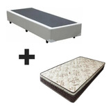 Cama Box Solteiro + Colchão De Espuma D33 Ortopédico 