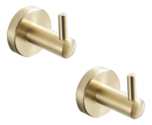 Gancho Para Toallas De Baño, Moderno, Dorado Cepillado, 2 Un