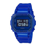 Reloj Casio Dw-5600sb-2acr G-shock Original Color De La Correa Azul Color Del Bisel Azul Color Del Fondo Azul