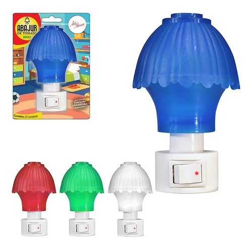 Abajur Infantil Arandela Luz De Led Tomada Parede  Bi Volt