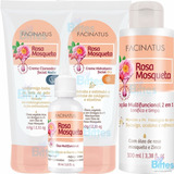 Kit Facial Rosa Mosqueta Facinatus Cosméticos Para Pele Seca