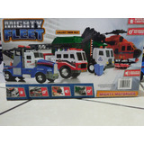 Camion De Basura Y Grúa Para Niños Con Baterias Mighty Fleet