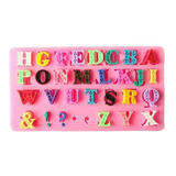 Molde De Silicone Letras Trabalhadas Para Cupcakes Rb112