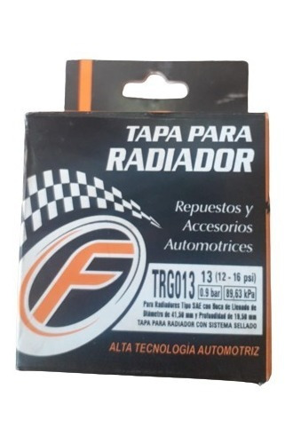 Tapa Radiador Universal 13lbs  Chevette Monza Caribe Trg013 Foto 2