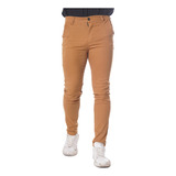 Pantalon Hombre Corte Chino Chupin Elastizado