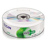 Dvd+rw Regravável 4,7 Gb 120 Min 4x Elgin - 25 Un