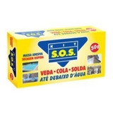 Kit S.o.s Cola Massa Adesiva Cola Até Debaixo D'água 50 Gr