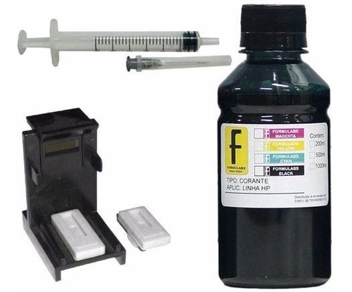 Kit Recarga Cartucho P/ Hp 662 664 667 60 121 92 Tinta Preto