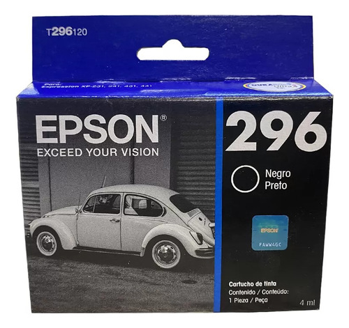 Tinta Epson 296 Negra Original Xp 231-241-431-441