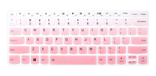 Protector De Teclado Rosa Blanco Degrade Para Lenovo Yoga