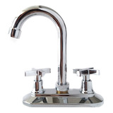 Llave Mezcladora Para Lavabo Cardia Cromo 04103 Metalflu