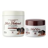 Kit Máscara Mel Natural + Mel Cola 250g Modelagem Trihair